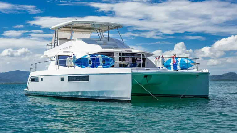Leopard 51 Aurora power catamaran for a group charter in Phuket
