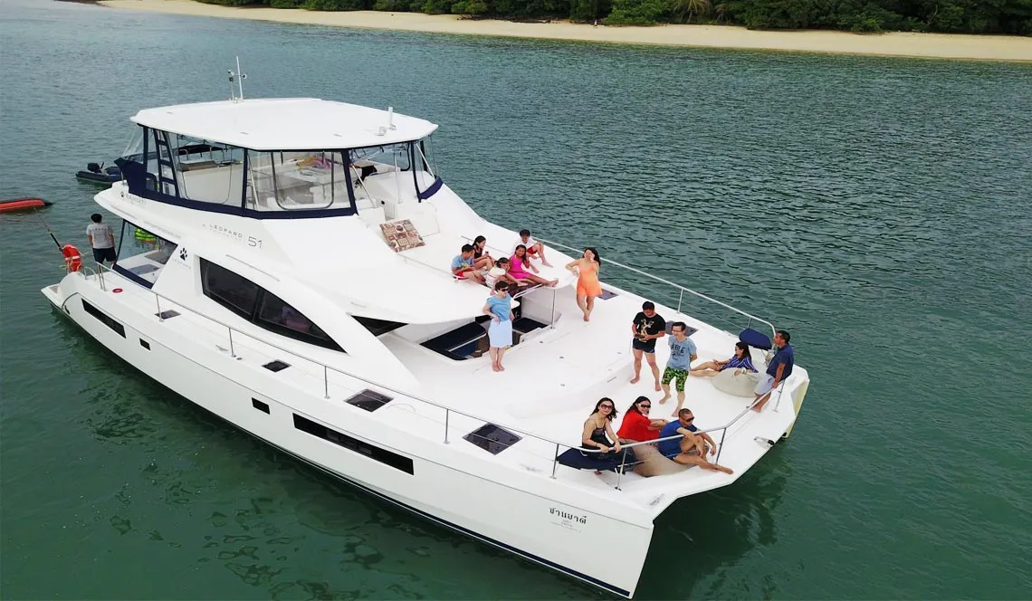 Power catamaran for private yacht charter Phuket