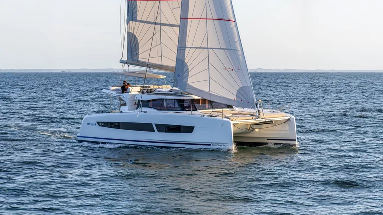 Fountaine Pajot 41 — under sail, side view Fountaine Pajot 41 — under sail, side view
