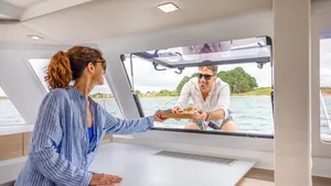 Fountaine Pajot 41 — view from the saloon Fountaine Pajot 41 — view from the saloon