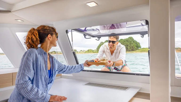 Fountaine Pajot 41 — view from the saloon Fountaine Pajot 41 — view from the saloon