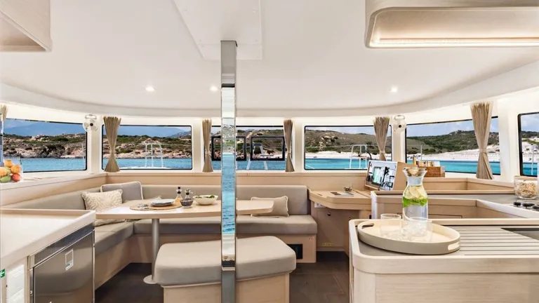 Lagoon 42 — saloon and galley Lagoon 42 — saloon and galley