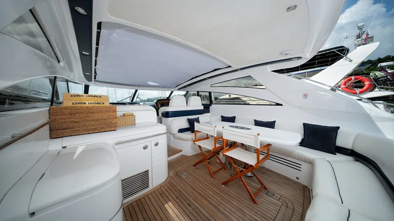 Princess V58 Clyde Legacy — cockpit