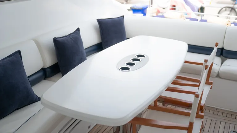 Princess V58 Clyde Legacy — cockpit table