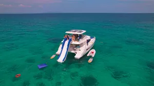 Leopard 51 Se La Vie — water toys off the stern Leopard 51 Se La Vie — water toys off the stern
