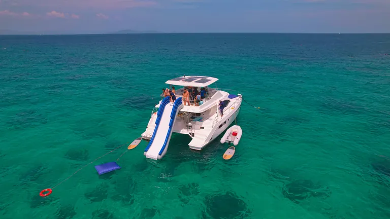 Leopard 51 Se La Vie — water toys off the stern Leopard 51 Se La Vie — water toys off the stern