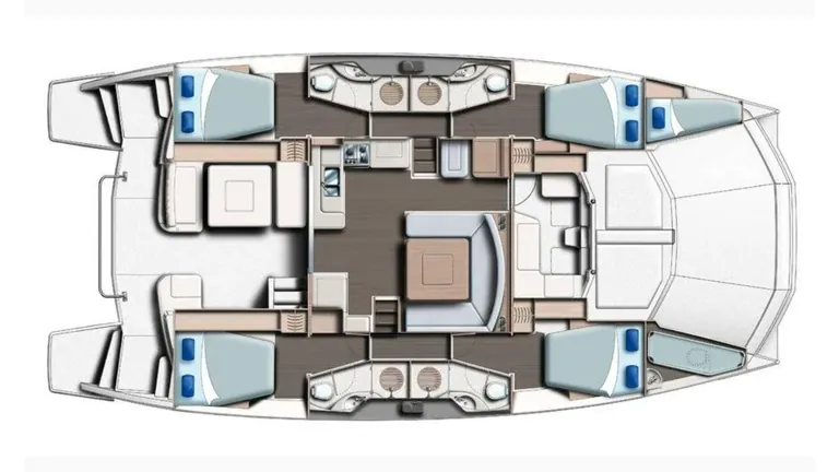 Leopard 51 Se La Vie — layout plan Leopard 51 Se La Vie — layout plan