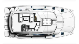 Leopard 51 Se La Vie — flybridge plan Leopard 51 Se La Vie — flybridge plan