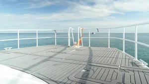 Speed Catamaran 4 Engines — upper deck
