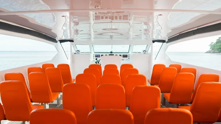 Speed Catamaran 4 Engines — saloon