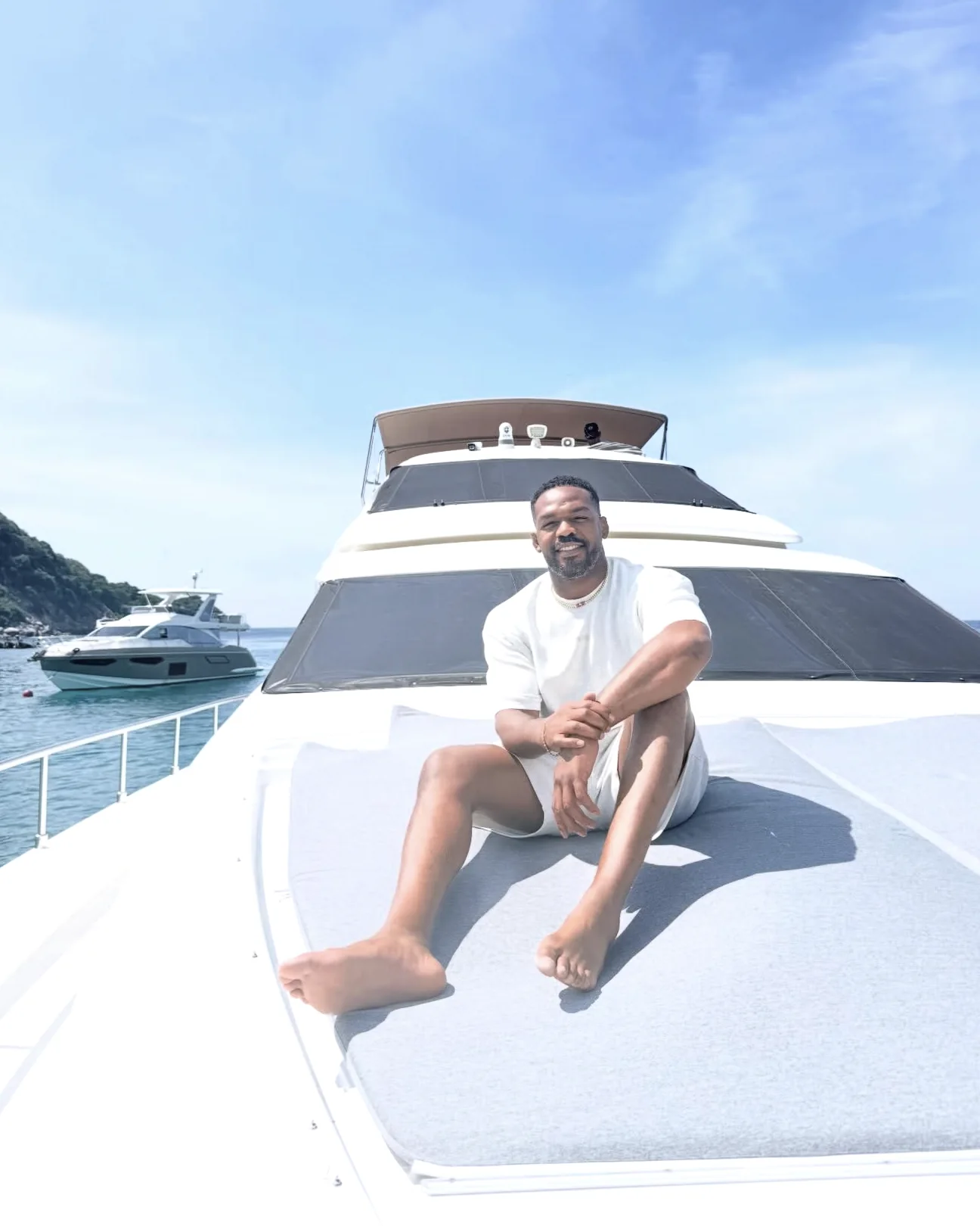 Jon Jones on board a Horizon Cruises Phuket yacht